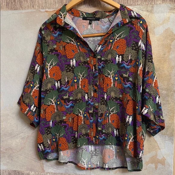 Anthropologie SAS La Fee Maraboutee Made in Italy Size 44 Large - Picture 4 of 6